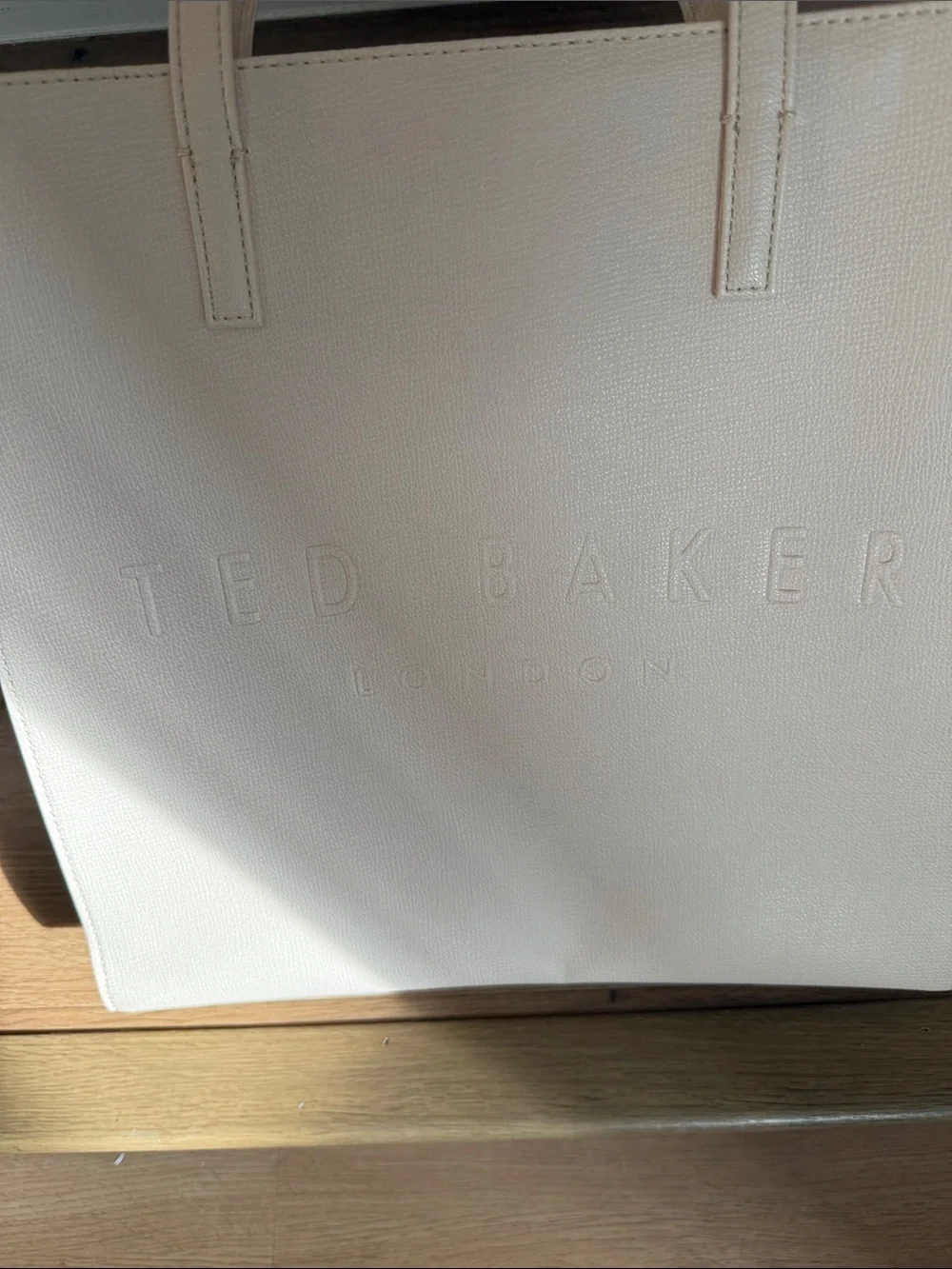 Ted Baker Cream Tote with Floral Tag
